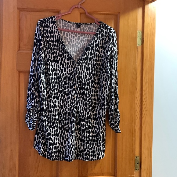 Ann Taylor Tops - Ann Taylor Printed Tunic Blouse - Size L
